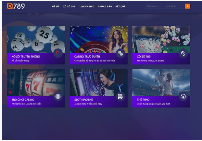 Các sản phẩm cá cược tại nhà cái LD789